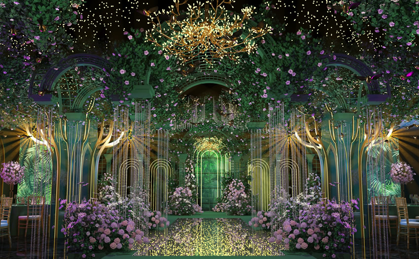 潢川奇妙森林婚礼堂效果展示